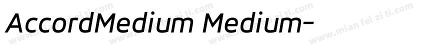 AccordMedium Medium字体转换